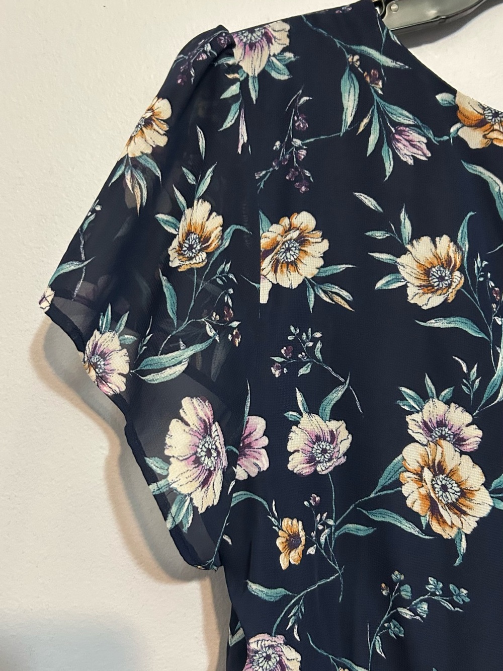 A. Byer 2 Piece Floral Crop Top and Short/Skirt Combo - Picture 8 of 16